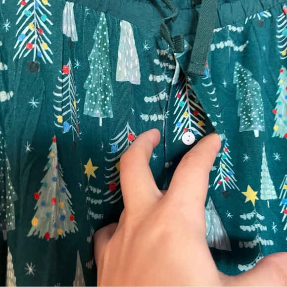 Little Sleepies Womens Twinkling Trees Christmas Pajama Pant Size Medium Bamboo - Picture 3 of 5